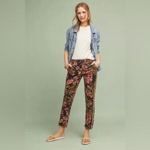 NWT Anthropologie Relaxed Floral Printed Chino Pants 32